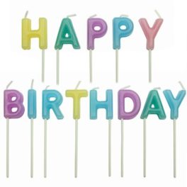 PME Happy Birthday Szett, Pasztell, Gyertya