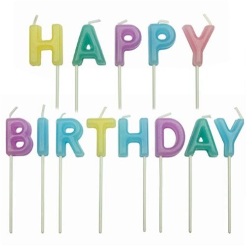 PME Happy Birthday Szett, Pasztell, Gyertya