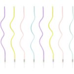 Party Deco Színes Hullámos Gyertya, 16cm