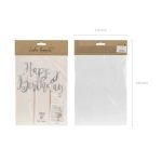 Happy Birthday beszúró ezüst 