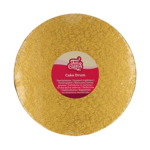 FunCakes Tortadob, Arany, 20x20cm