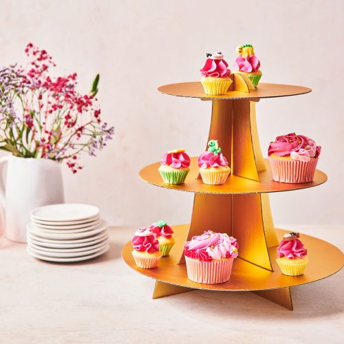 FunCakes CupCake Állvány, Arany, 3 Szintes