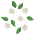  Wilton Ehető Ostya Dekorációk Virágok és Levelek Fehér Készlet/11